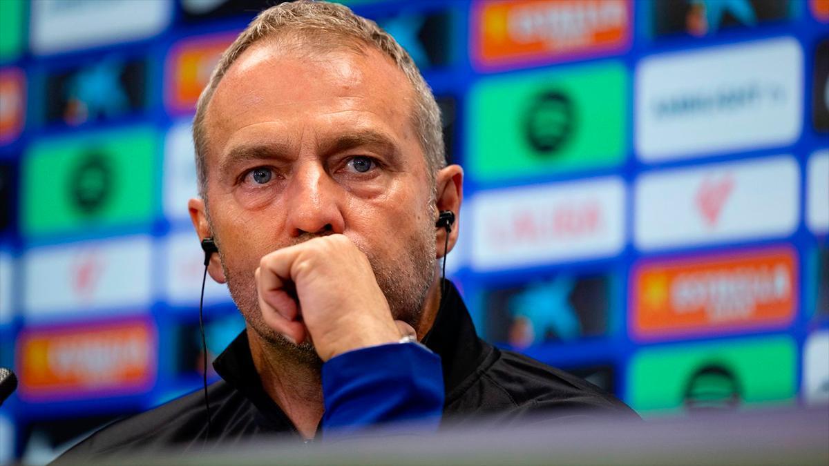 Flick, sobre si se tendría que haber suspendido la jornada de Liga:  "Si yo pudiera tomar la decisión quizás lo haría"