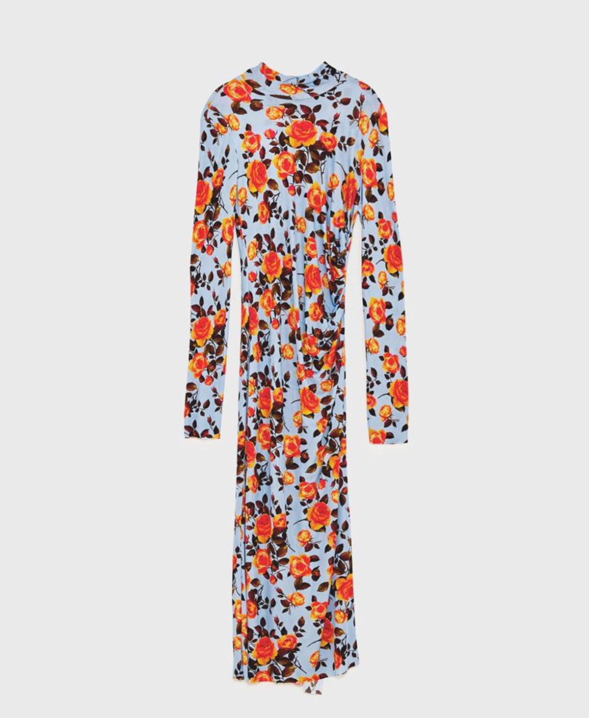 Zara Pre-fall 17: Vestido de estampado floral