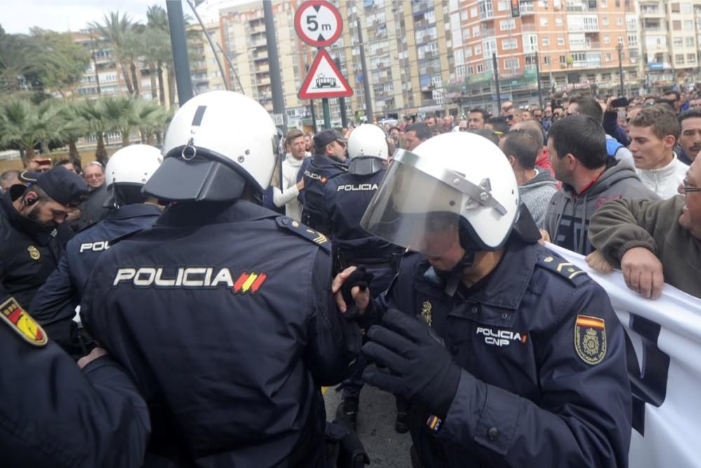 Manifestación en Murcia de los agricultores