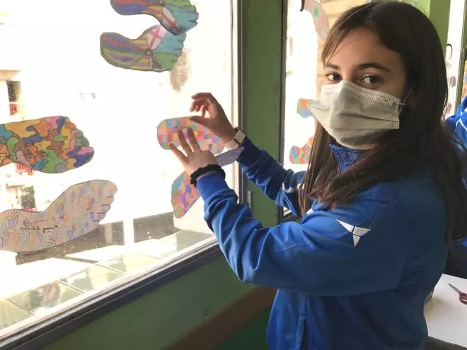 Mandalas por el Día de la Paz en el Colegio El Buen Pastor de Zaragoza