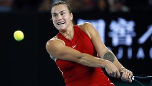 Sabalenka, durante un partido