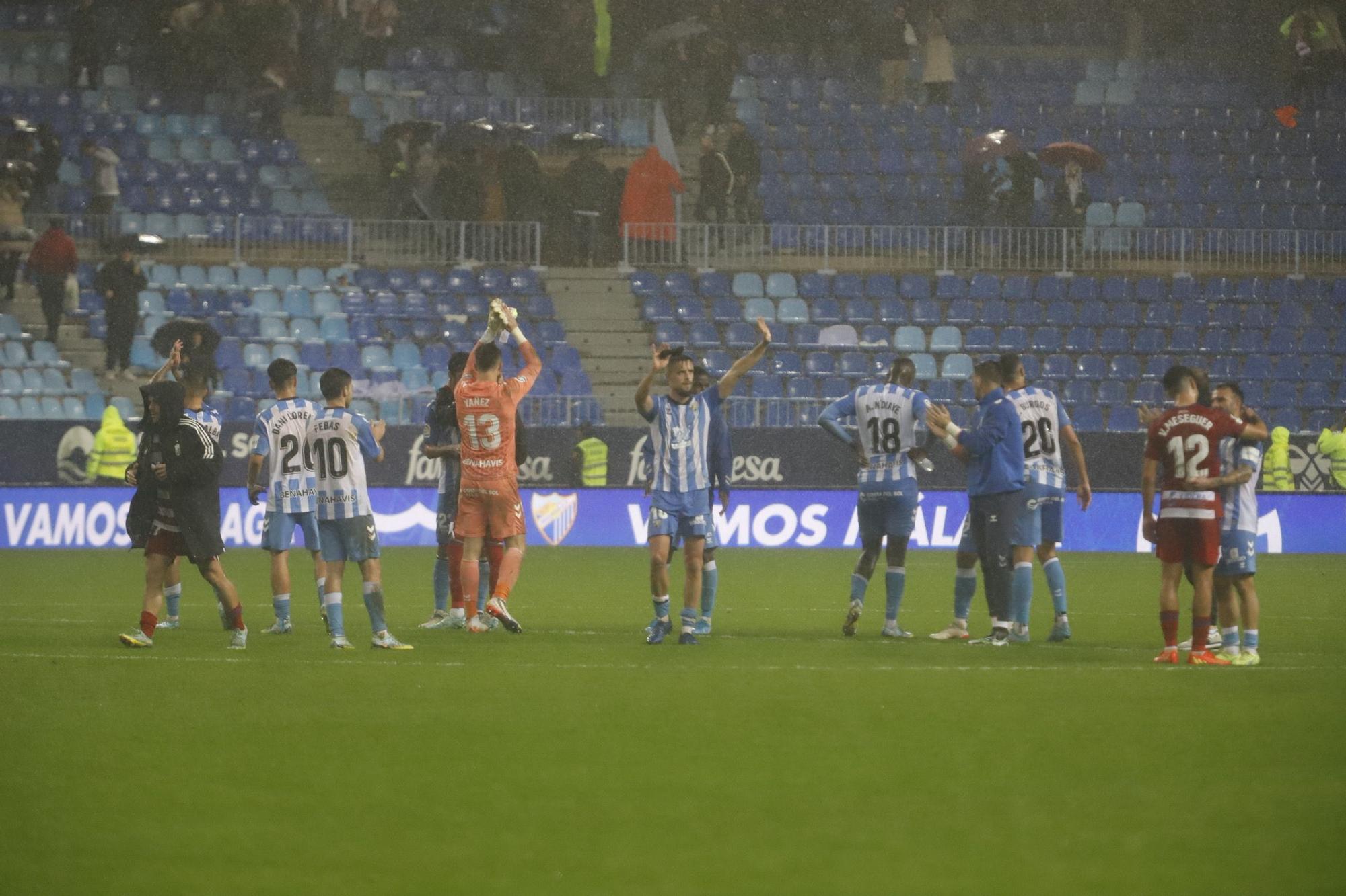 El Málaga CF - Granada CF, en imágenes