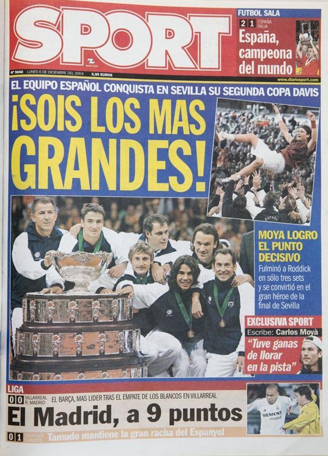 2004 - El equipo español conquista su segunda Copa Davis