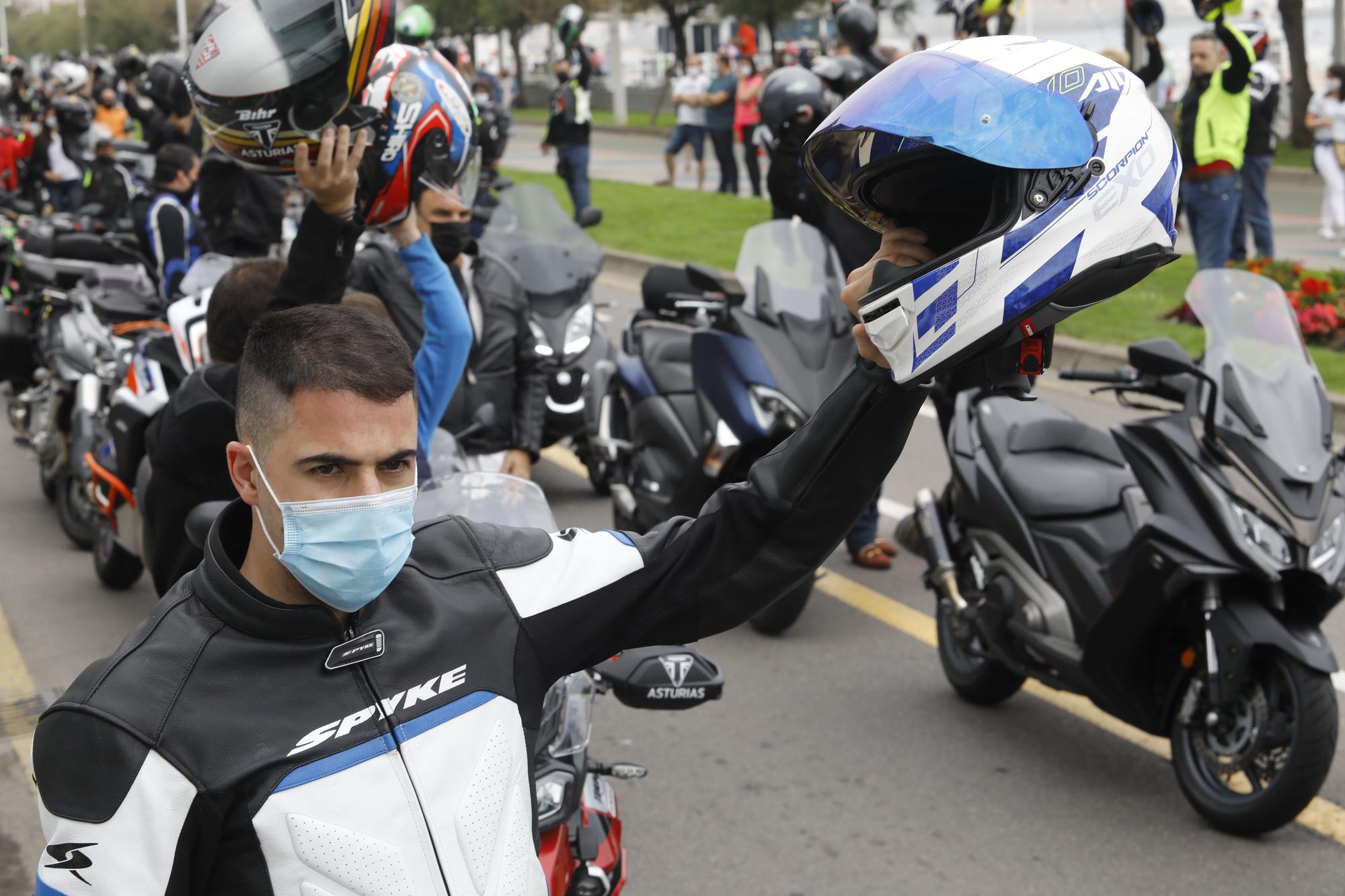 Concentración motos en Gijón