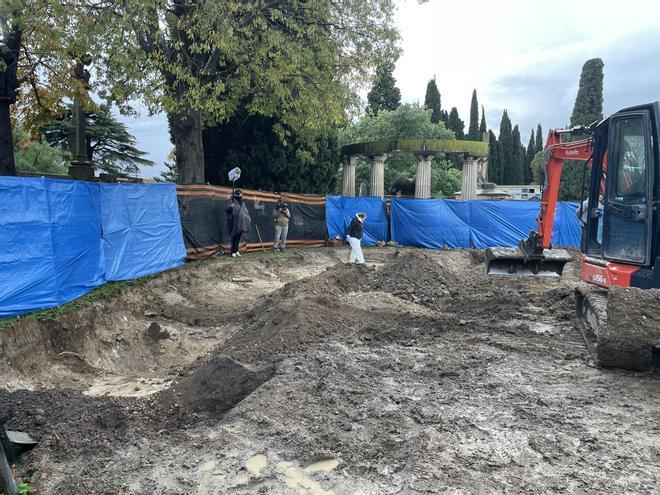 Les imatges de l'excavació de la fossa comuna per trobar el cos d'Evi Rauter