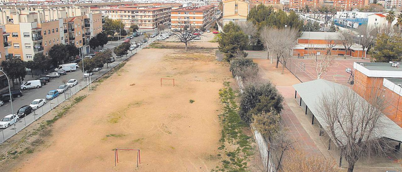 Terrenos en los que irá ubicada la comisaría de Policía de la Fuensanta.