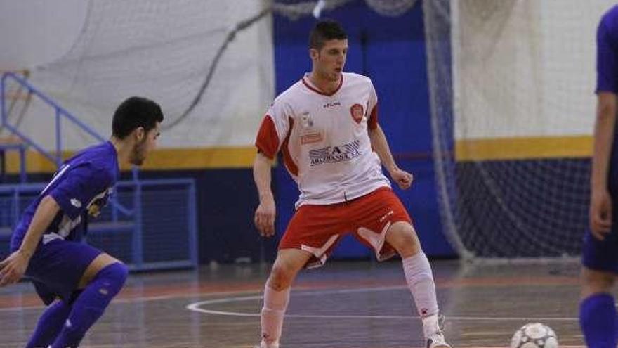 Álex González, durante su etapa en el FS Zamora.