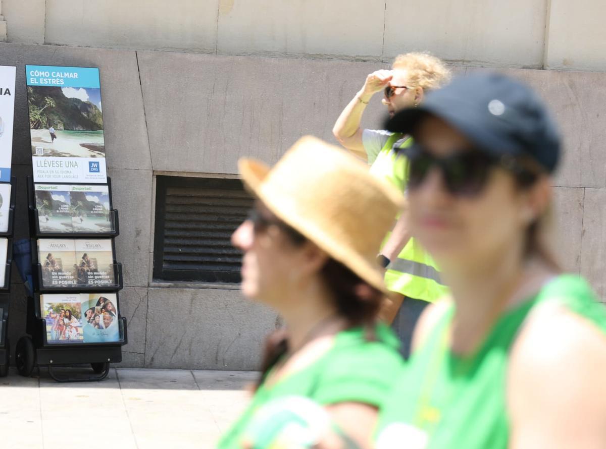 Profesores inundan las calles de Alicante: manifestación de la marea verde este martes