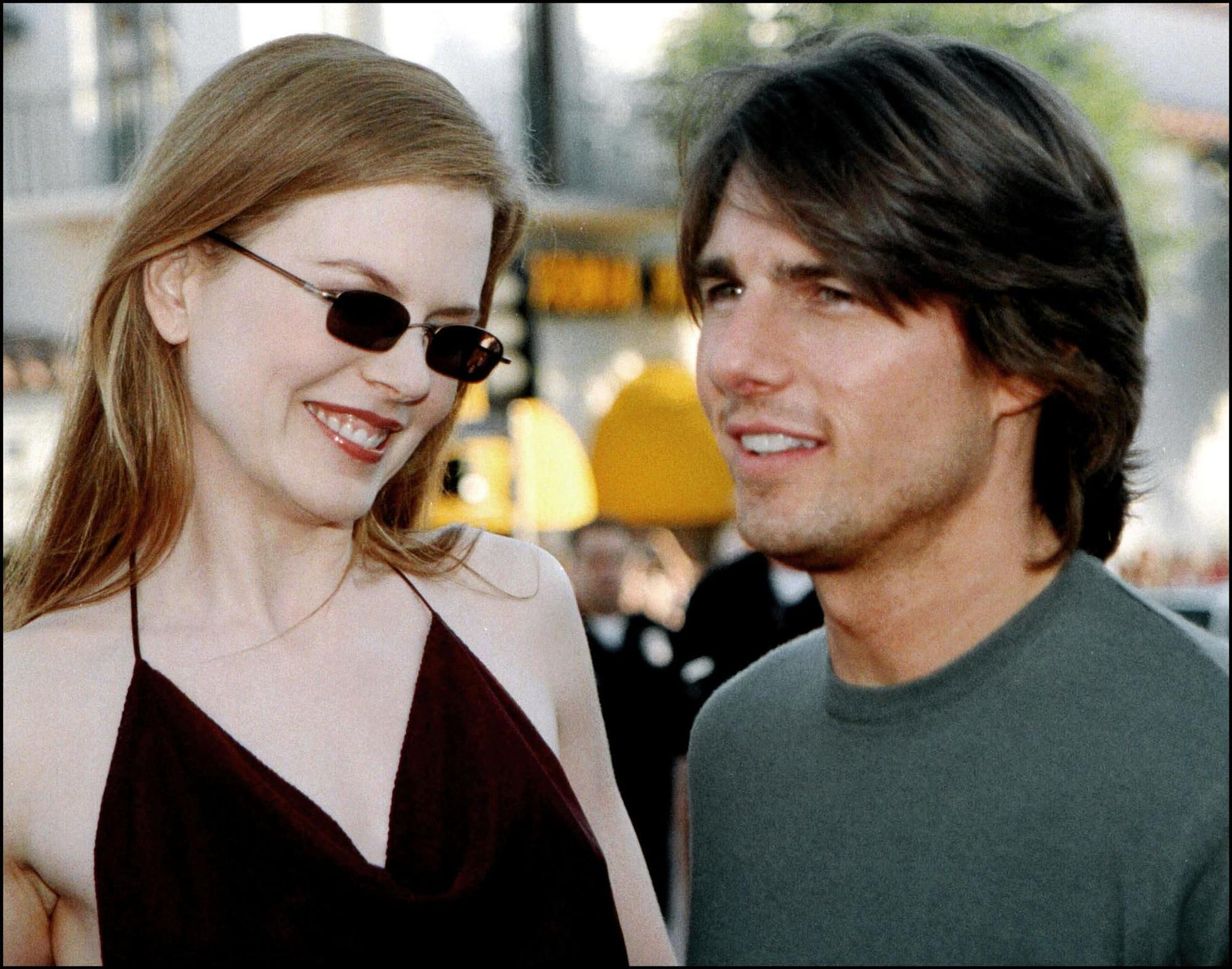 Nicole Kdiman y Tom Cruise en una foto de 2001