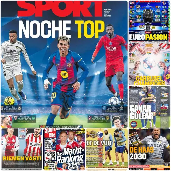 Protagonismo total para la gran noche de Champions