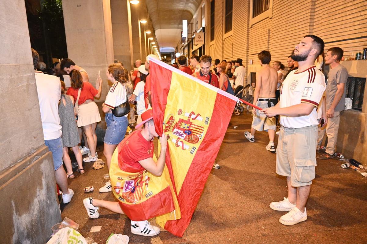 En imágenes | Zaragoza celebra el triunfo de España en la final del Mundial