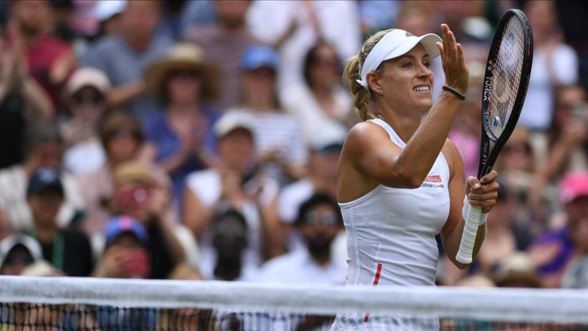 Angelique Kerber en la primera ronda de Wimbledon 2019