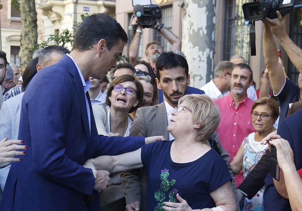 De paseo electoral con Pedro Sánchez