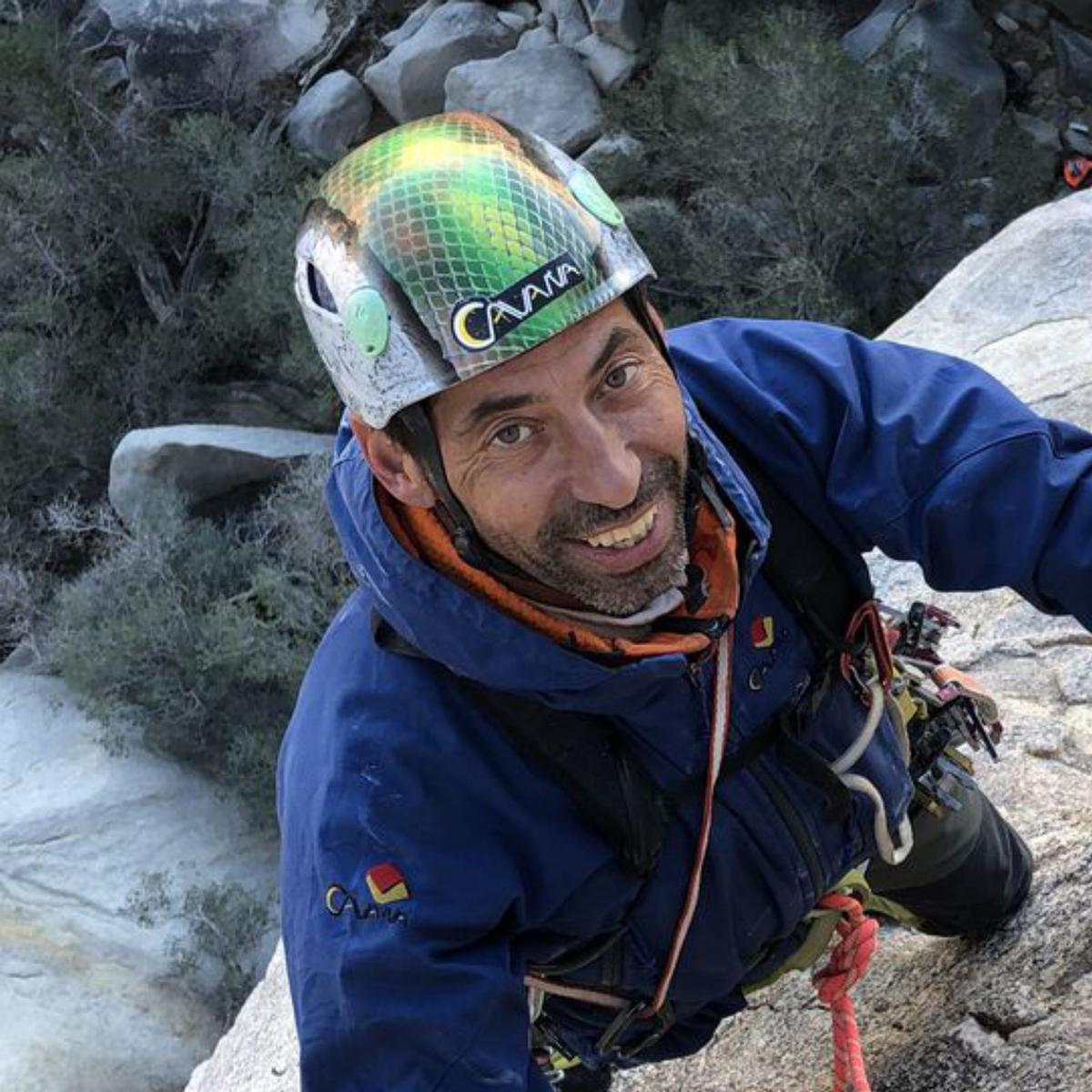 Eduardo de Deus, en su última subida a la torre, en 2009.