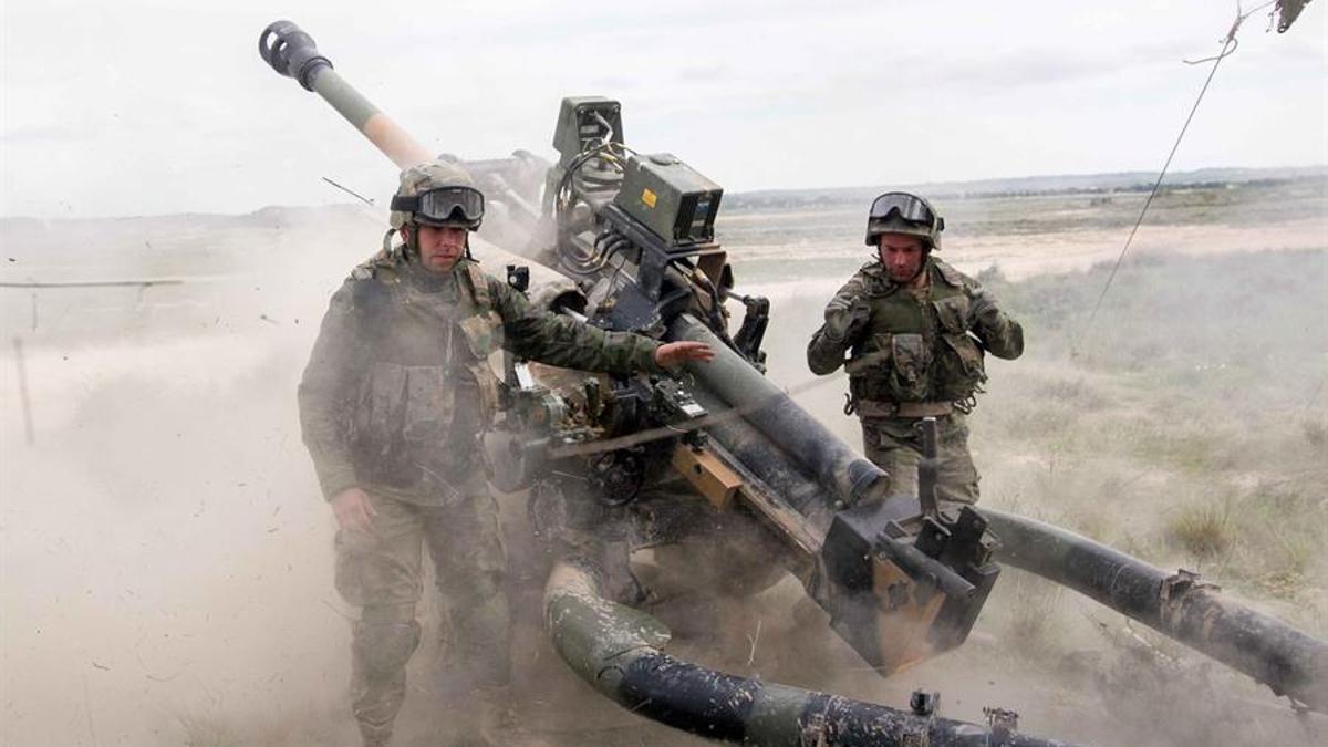 obús Light Gun L118 de la Brigada de Infantería Ligera 'Galicia' VII