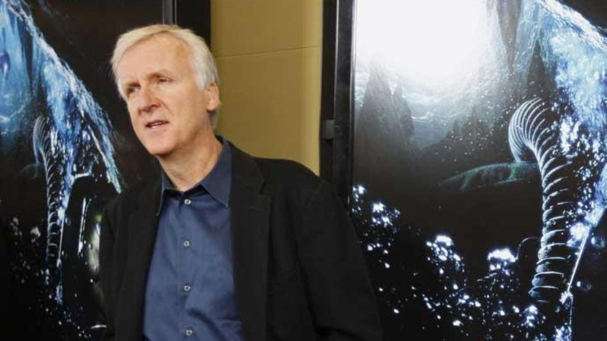 James Cameron, durante una promoción.