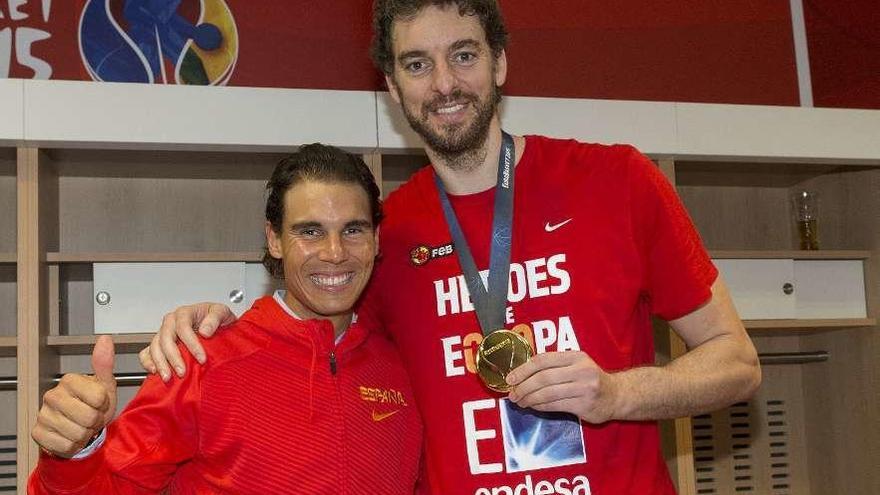 Nadal y Gasol, en una imagen de archivo. // Efe