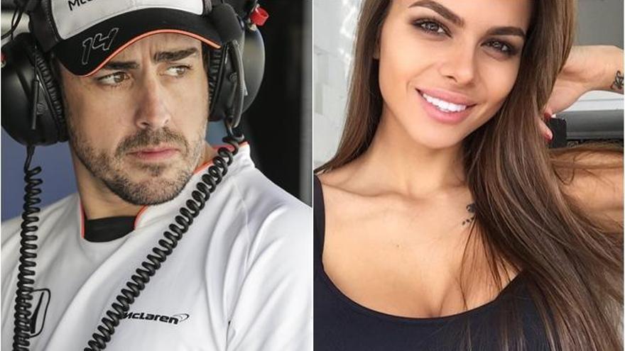 Alonso y su supuesta nueva novia, Viki Odintcova.