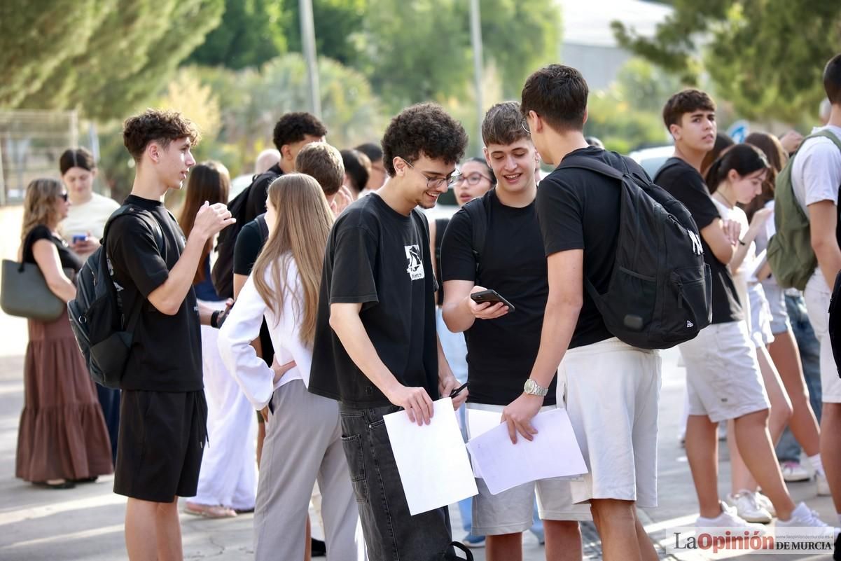 Primera jornada de la PAU en el campus de Espinardo