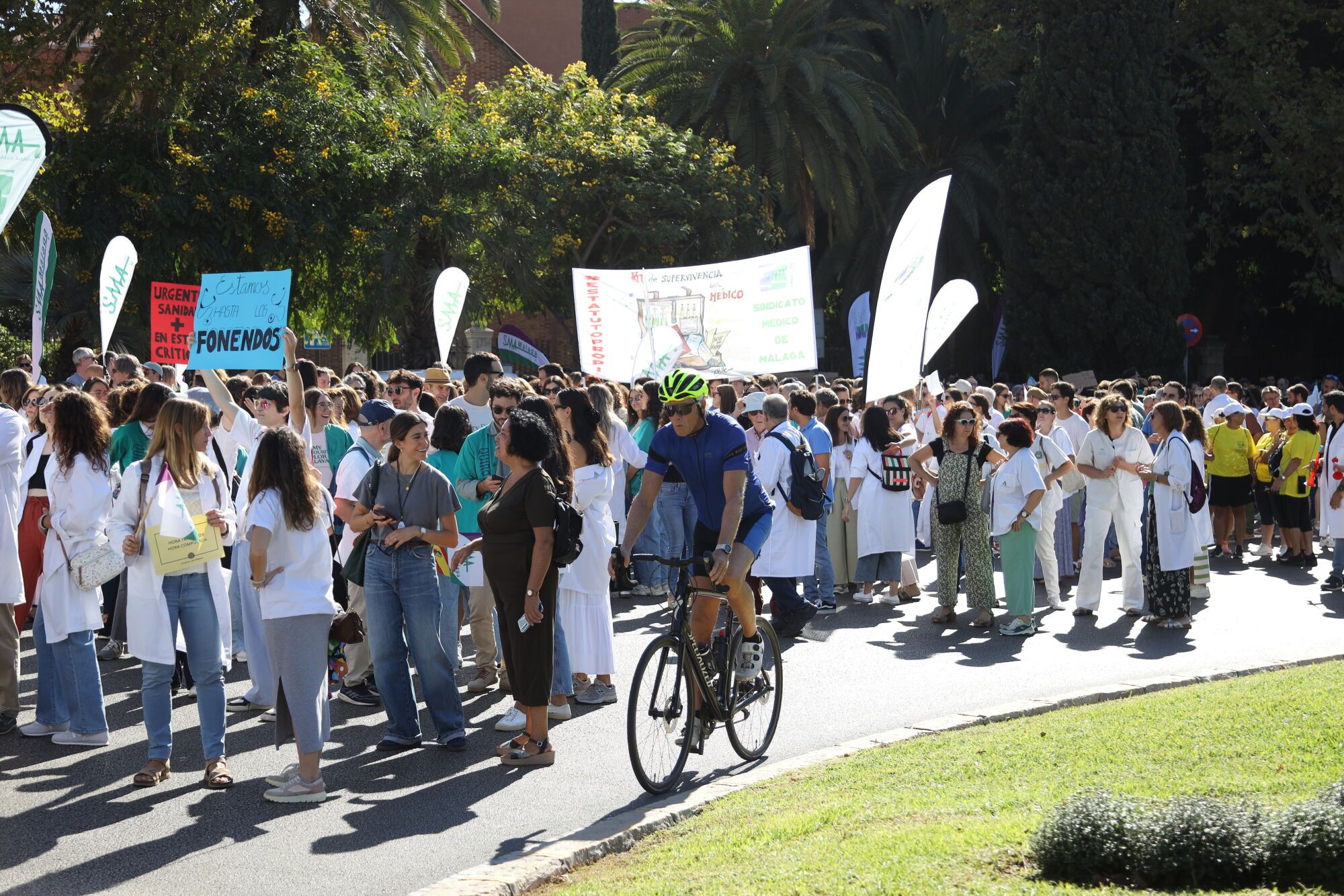 MLG 03-10-2025 Manifestación de la sanidad pública en Málaga.