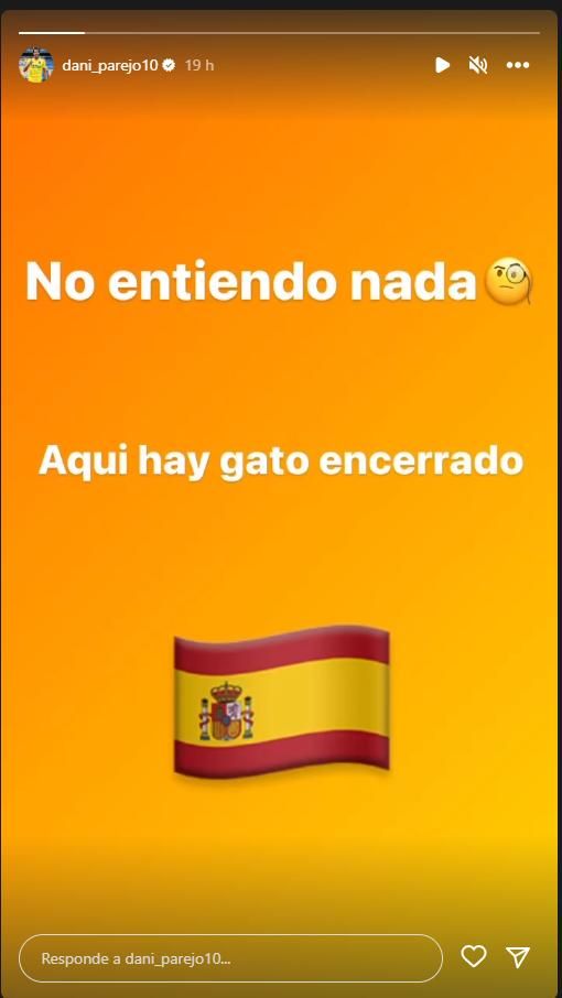 Dani Parejo pone en duda el resultado de las elecciones generales