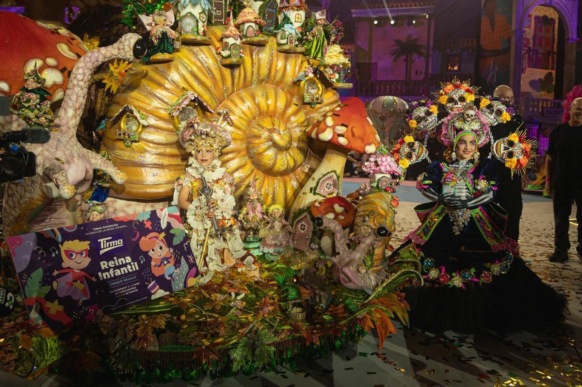 Micaela Díaz Lima, que luce la fantasía “Desde bien lejitos vengo”