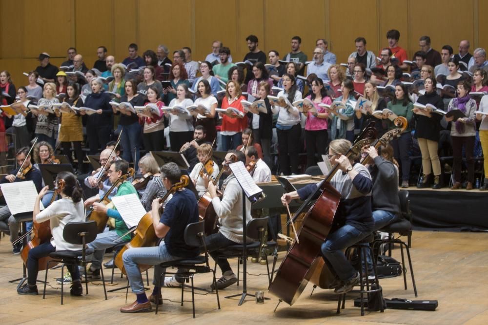 Ensayo de ''El Mesías'' en el Palacio de la Ópera