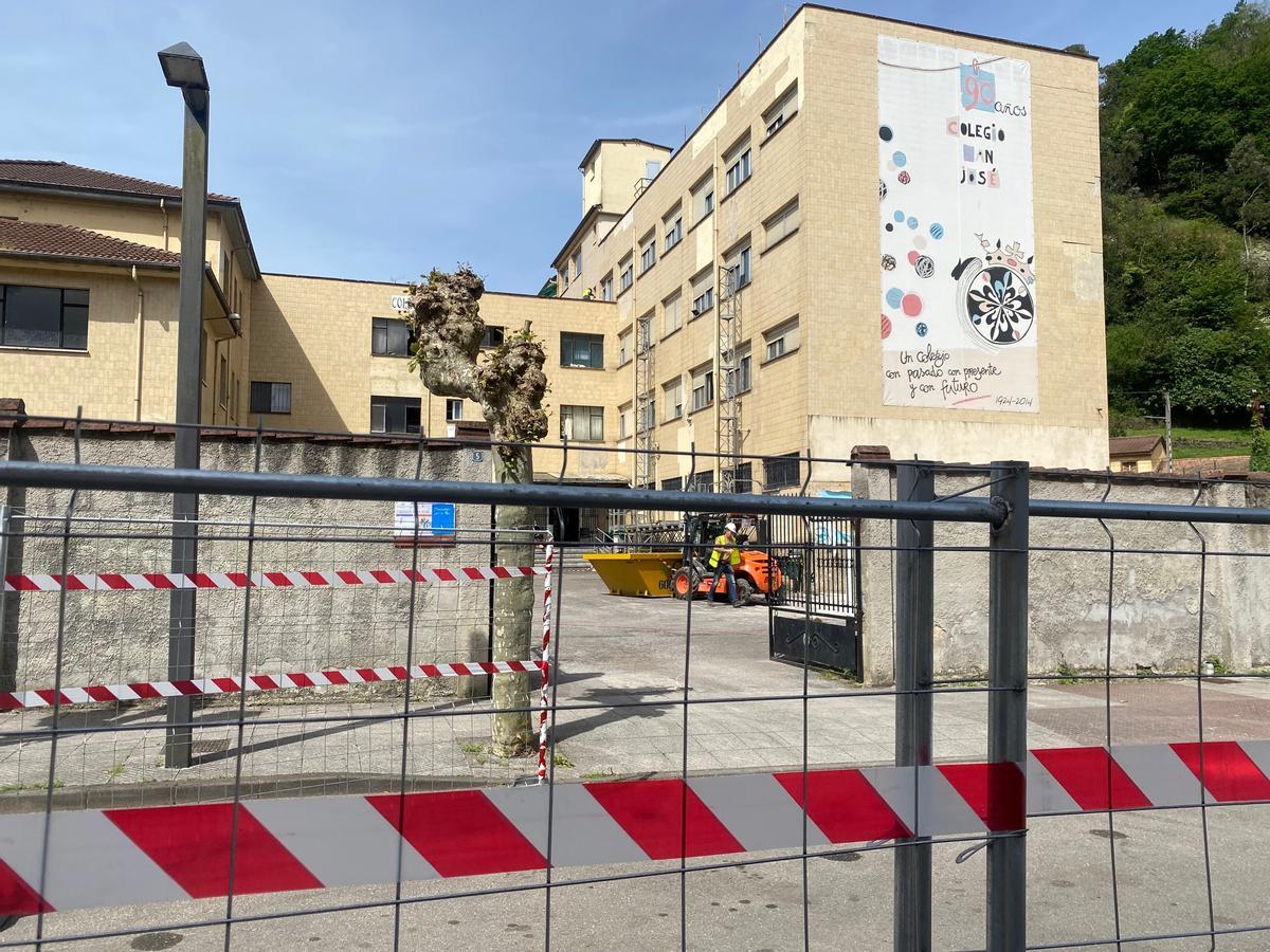 El inicio de las obras en el Colegio San.