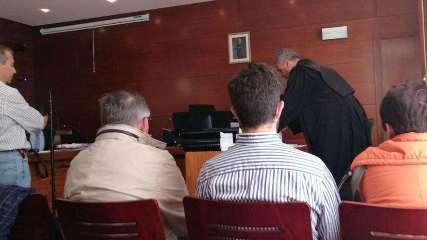 Los imputados en el juicio celebrado en el Juzgado de lo Penal de Zamora.