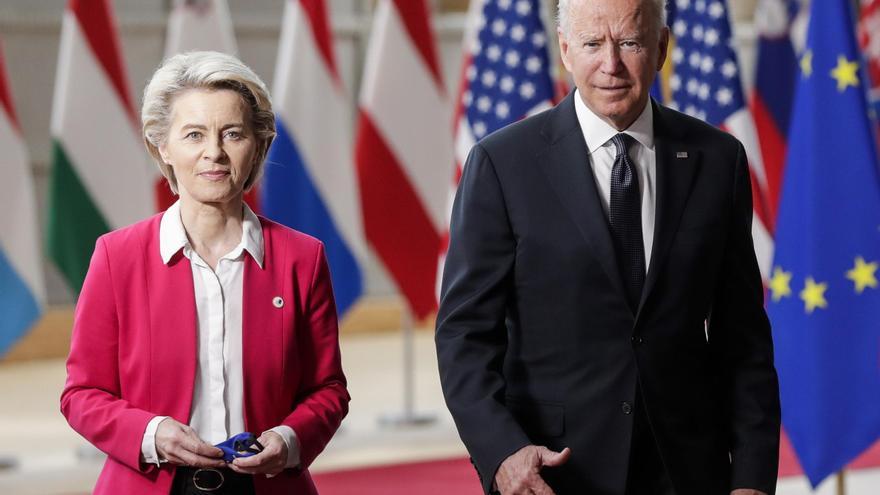 Biden y Von der Leyen cierran filas contra Bielorrusia y prometen sanciones