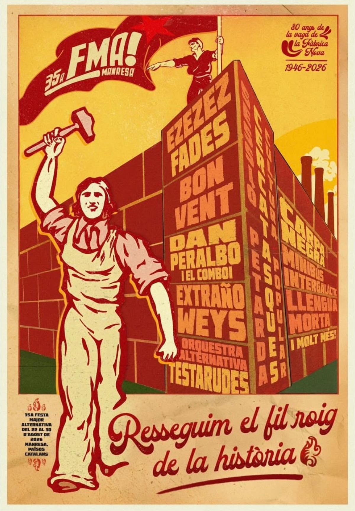 Cartell de la 35a Festa Major Alternativa de Manresa