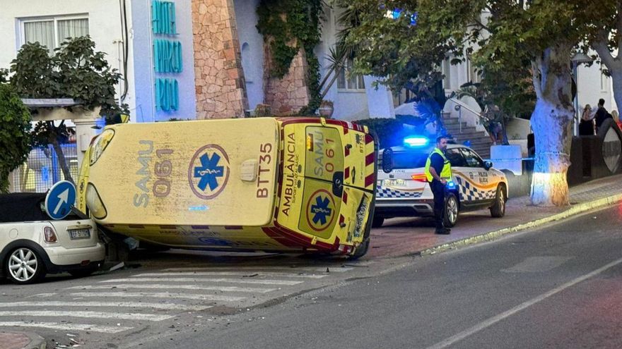 Detenido tras chocar borracho contra una ambulancia y darse a la fuga