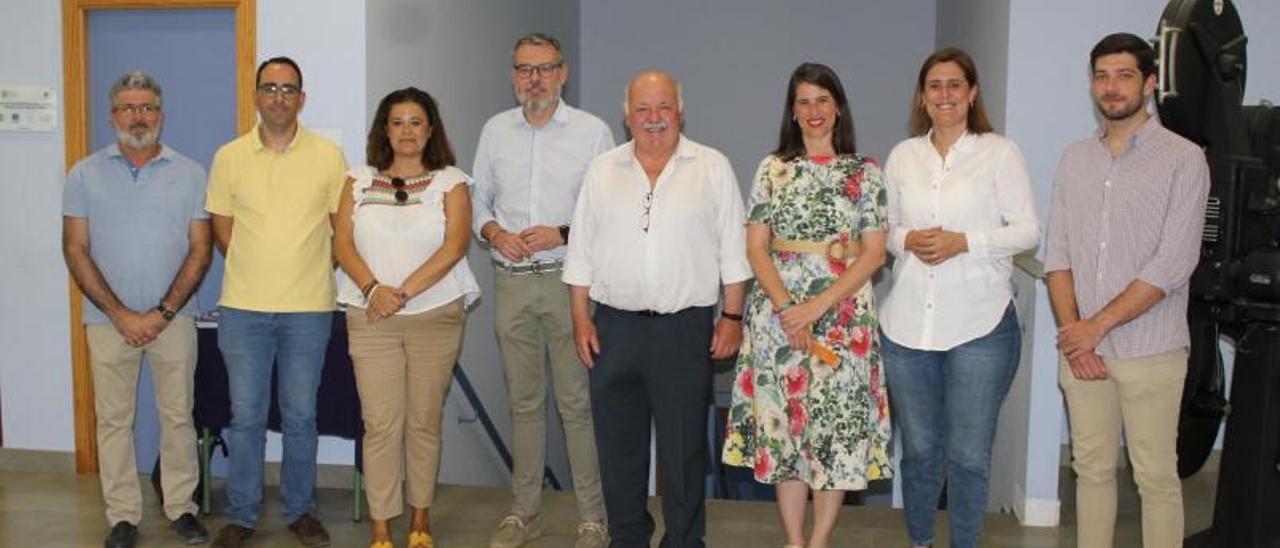 Jesús Aguirre y Araceli Cabello, en su visita a Baena.