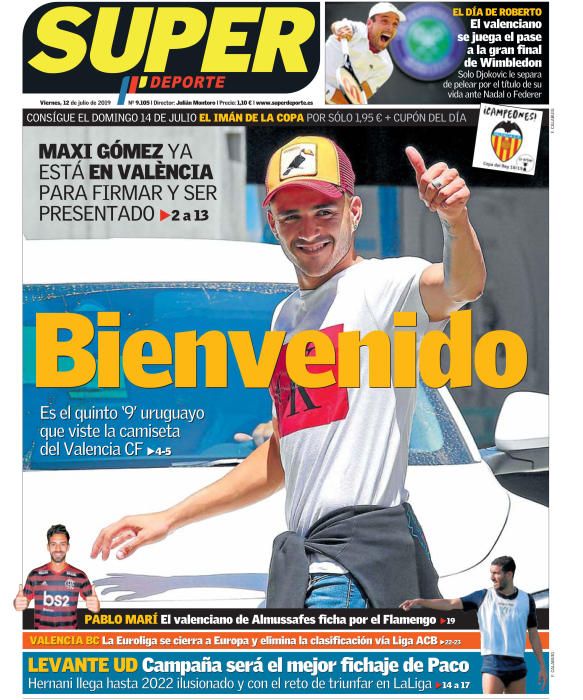 Portada SUPERDEPORTE viernes 12 de julio de 2019.