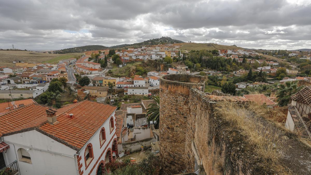 Vista del barrio cacereño de San Marquino. La mujer vive en los adosados de Fuente Rocha.