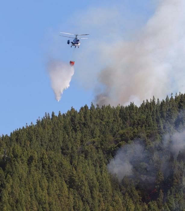 Incendio en Artenara (Gran Canaria)