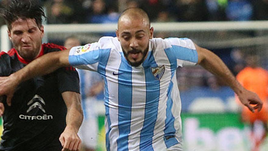 Amrabat, contra el Celta en su último partido en La Rosaleda.