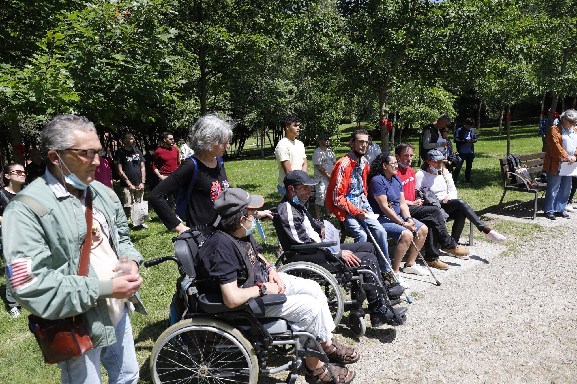 En imágenes: Memorial del sida en el Bosque de la Memoria, en el parque de Los Pericones