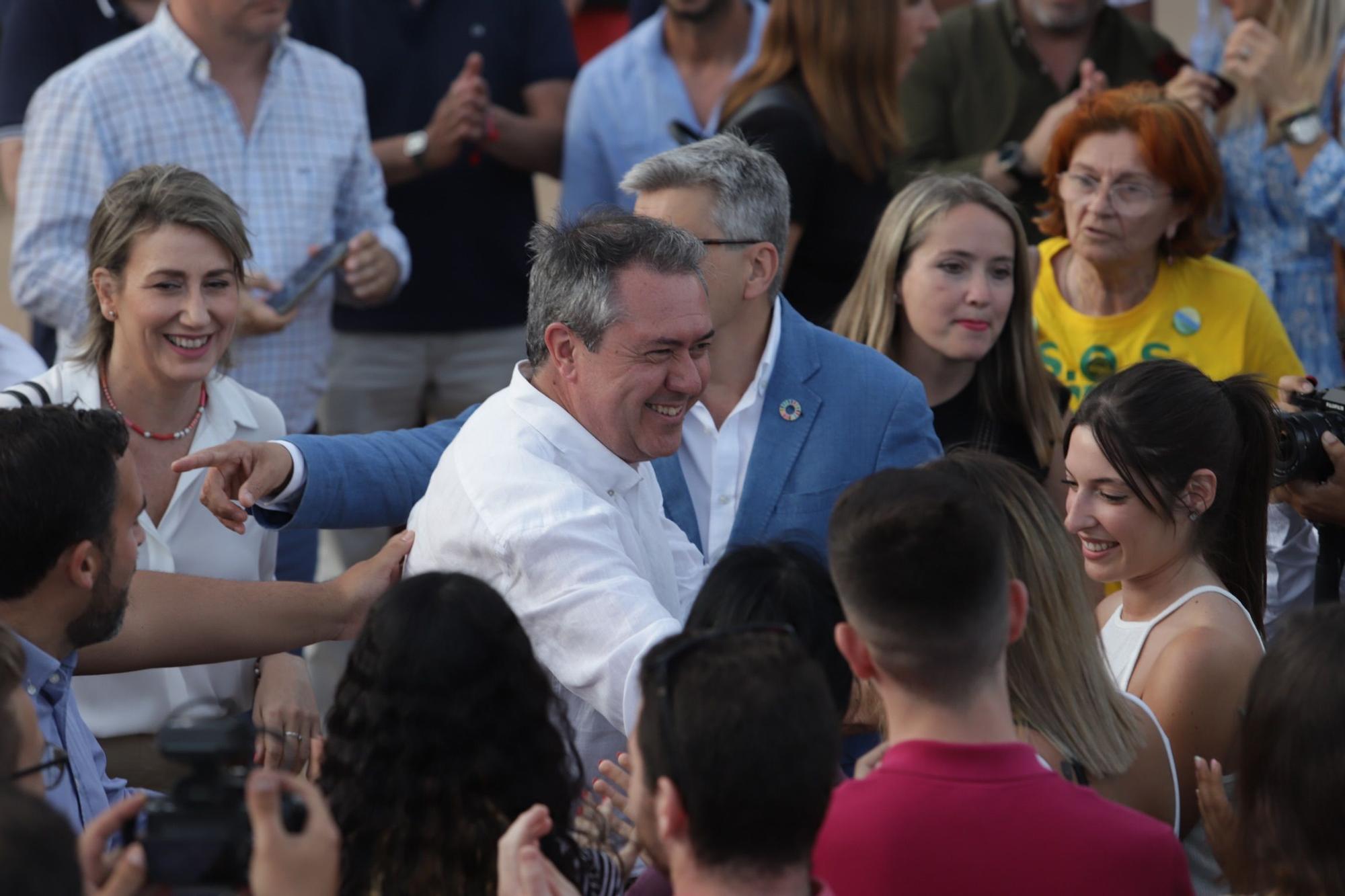 Acto de Juan Espadas, candidato del PSOE a las elecciones andaluzas, en Málaga