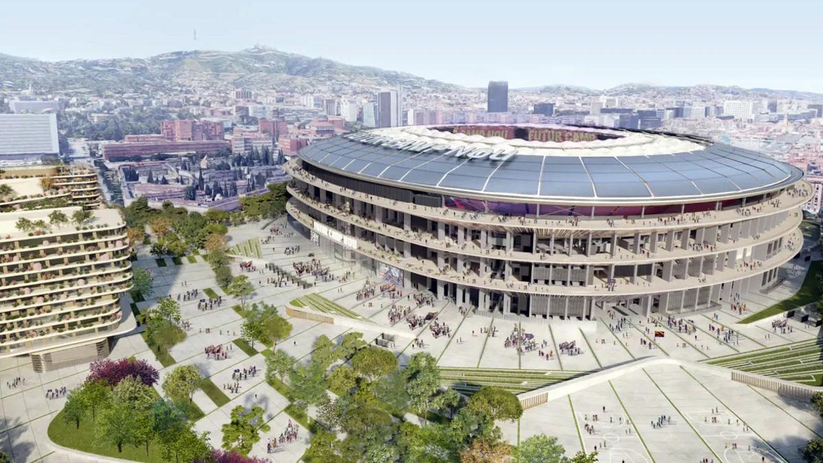 Imagen representativa de lo que será el futuro Camp Nou.