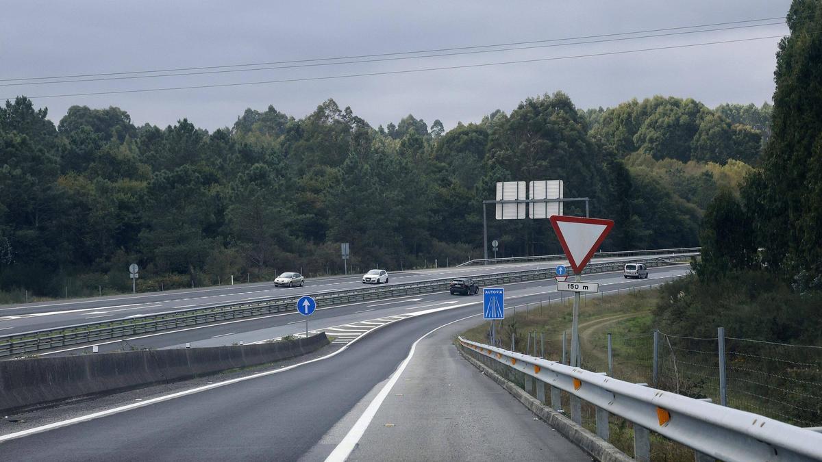 Inmediaciones del área de la Lavacolla en la que se pretende construir un nuevo parque empresarial para Santiago.