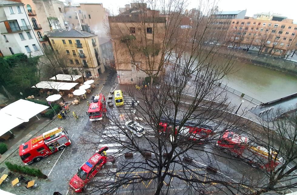 Incendi al restaurant Konig al Barri Vell de Girona