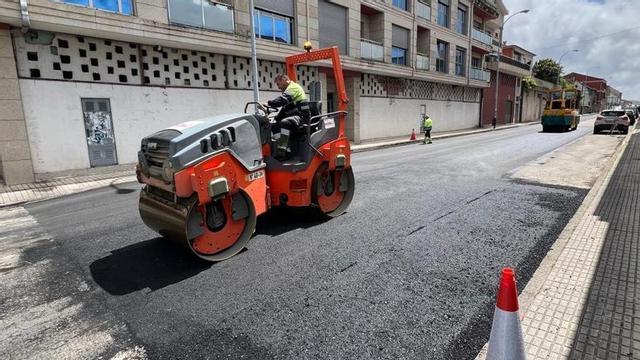 Trabajos en la carretera.