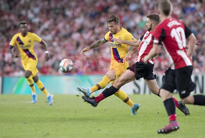 Imágenes del partido entre el  Athletic Club Bilbao,1 - FC Barcelona, 0 correspondiente a la jornada 01 de LaLiga Santander y que se ha disputado en San Mamés, Bilbao.