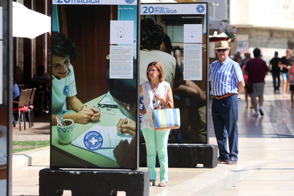 Exposición de Médicos del Mundo en la calle Alcaza