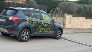 El cotxe amb les pintades a Pals