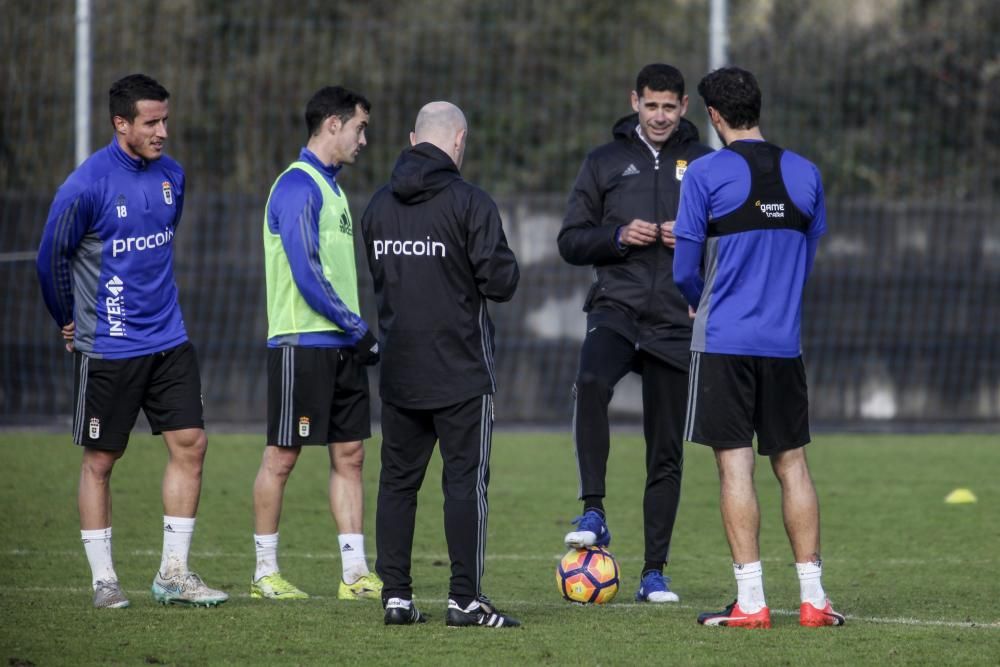 Entrenamiento del Real Oviedo en El Requexón