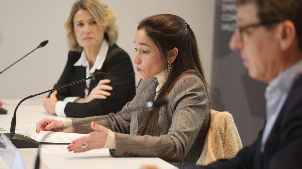 Ester Olivas, durante la presentación del observatorio.