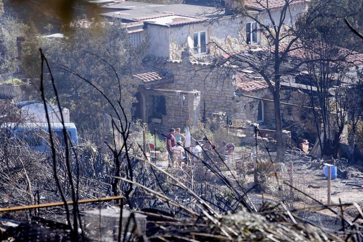 L'endemà de l'incendi a Girona