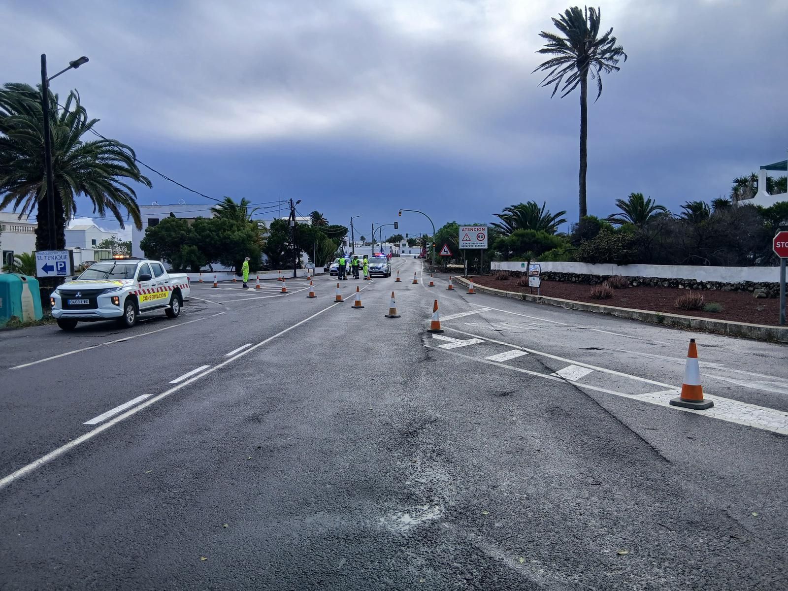 Los efectos de la borrasca Claudia en Lanzarote